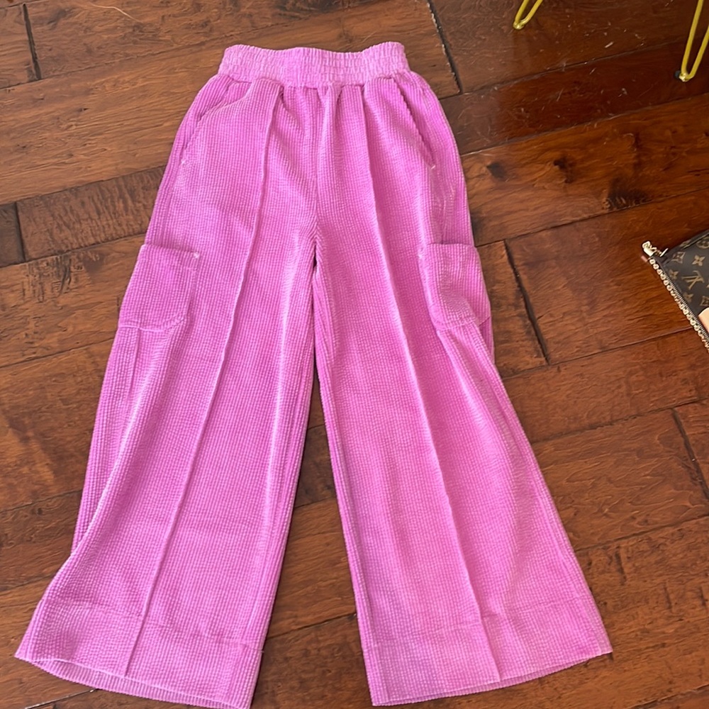 Purple urban outfitters flare pants